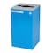 Alpine Industries 87 Gal. 3-Stream Steel Blue Recycling, Green Mixed, and Black Commercial Trash Can Station ALP4450-BLK-KIT31 - alternate 4